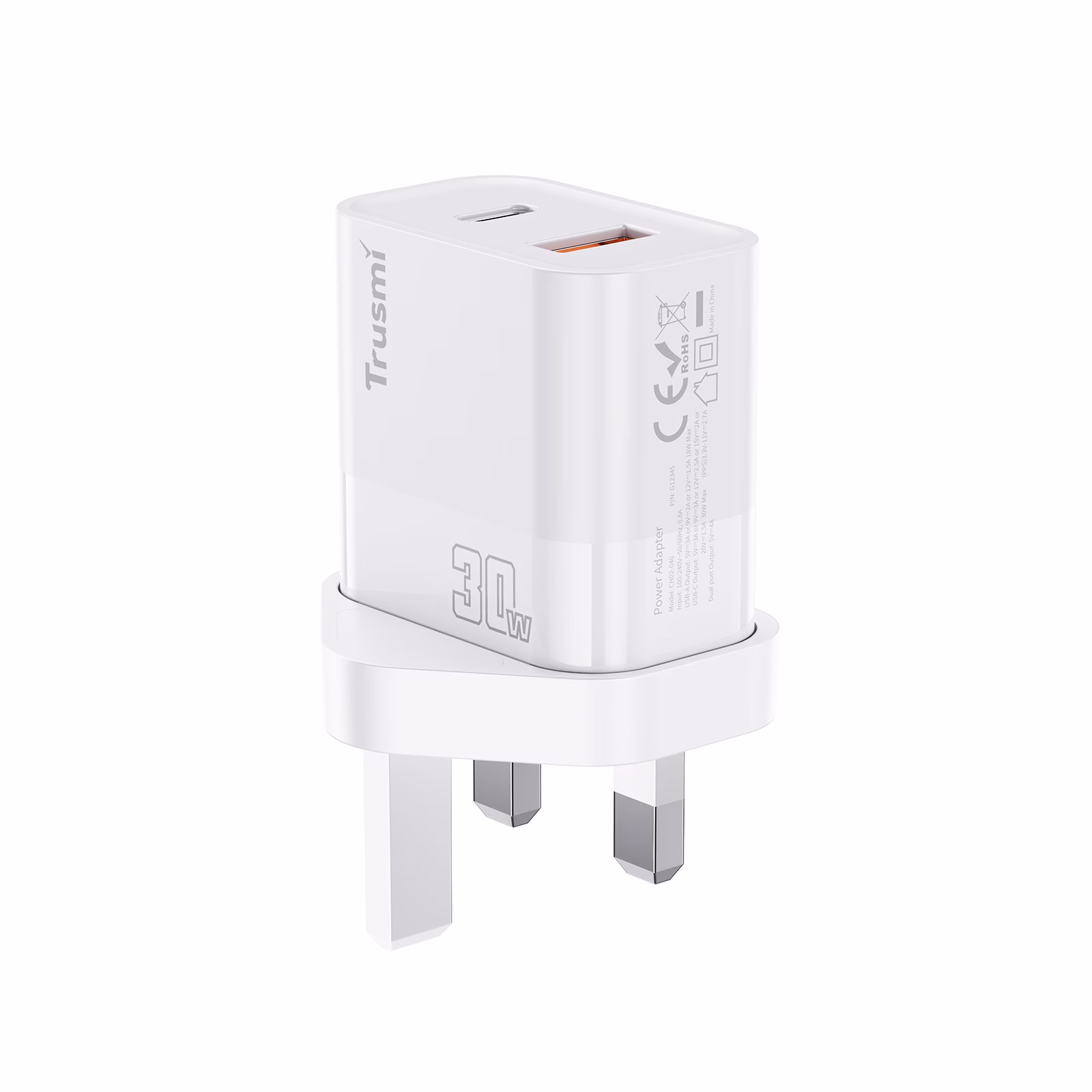 TRUSMI CH02-040 PD30W A+C GaN Fast Charger - Image 4
