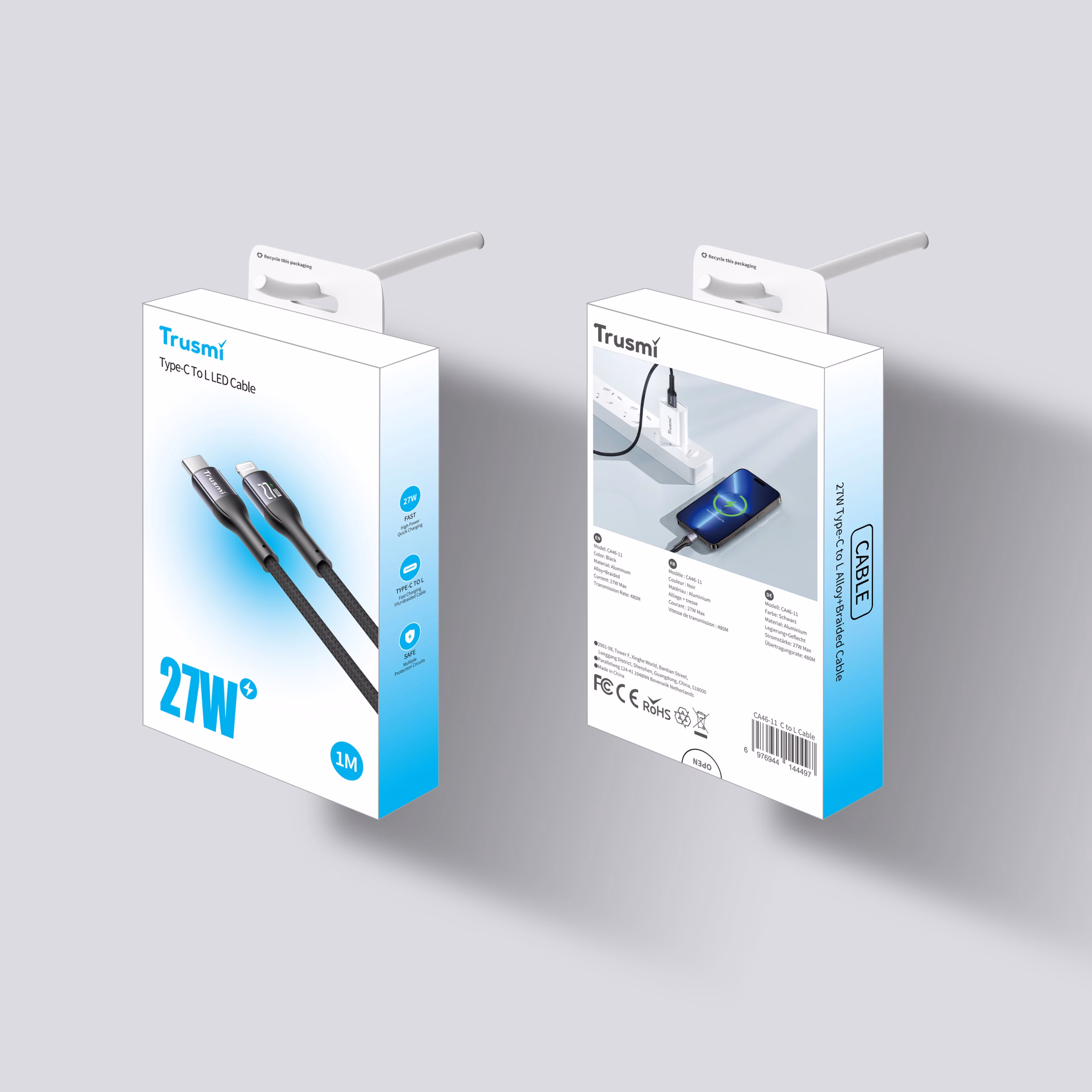 TRUSMI CA46-11 27W CL LED Aluminum Alloy Braided Cable - Image 5