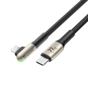 CA48-11-白底 TRUSMI CA48-11 27W CL Angled LED Zinc Alloy Braided Cable
