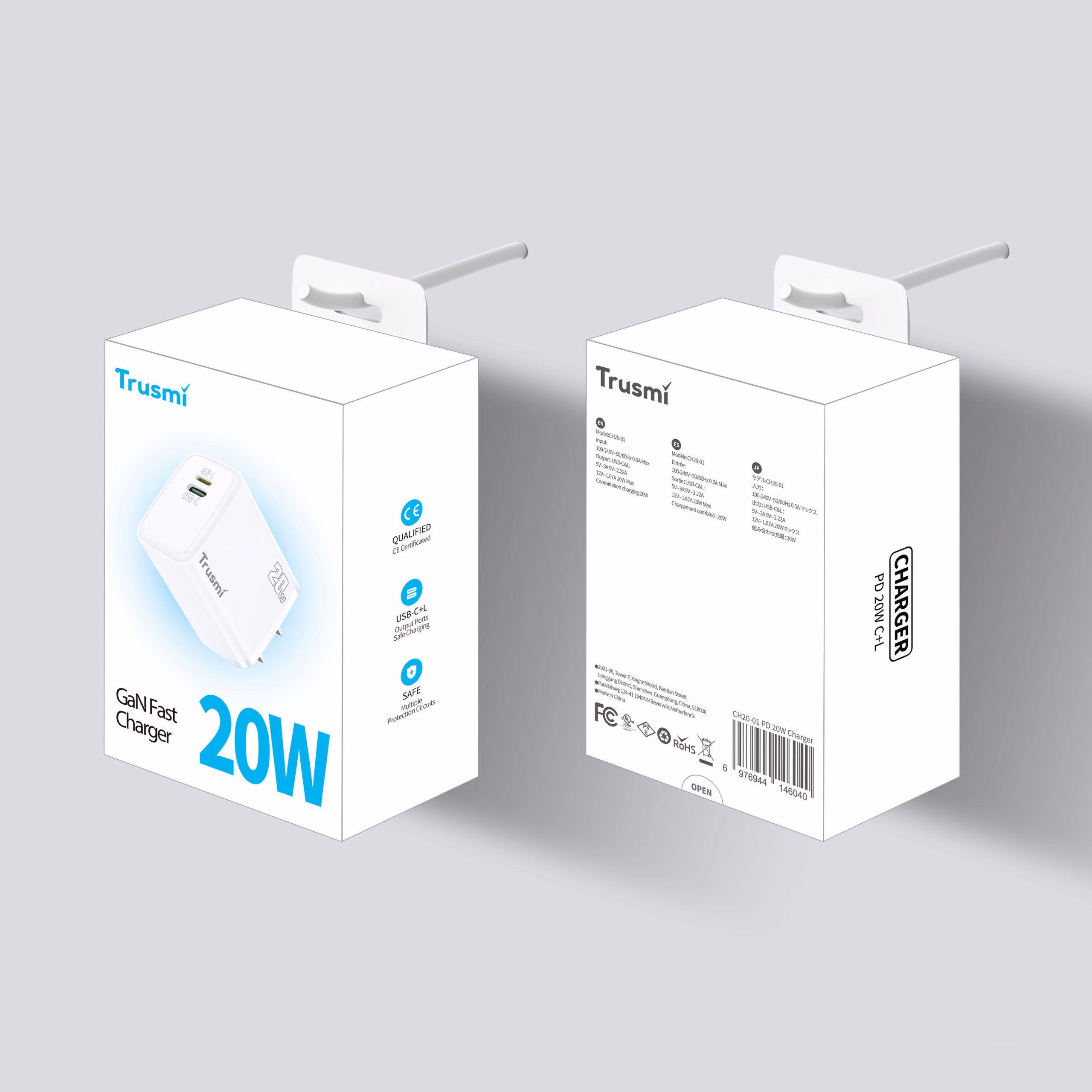 TRUSMI CH20-01 PD20W CL GaN Fast Charger - Image 5