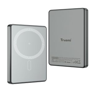 PB01-022-白底 TRUSMI PB01-022 PD20W Ultra Thin Magnatic Wireless Power Bank