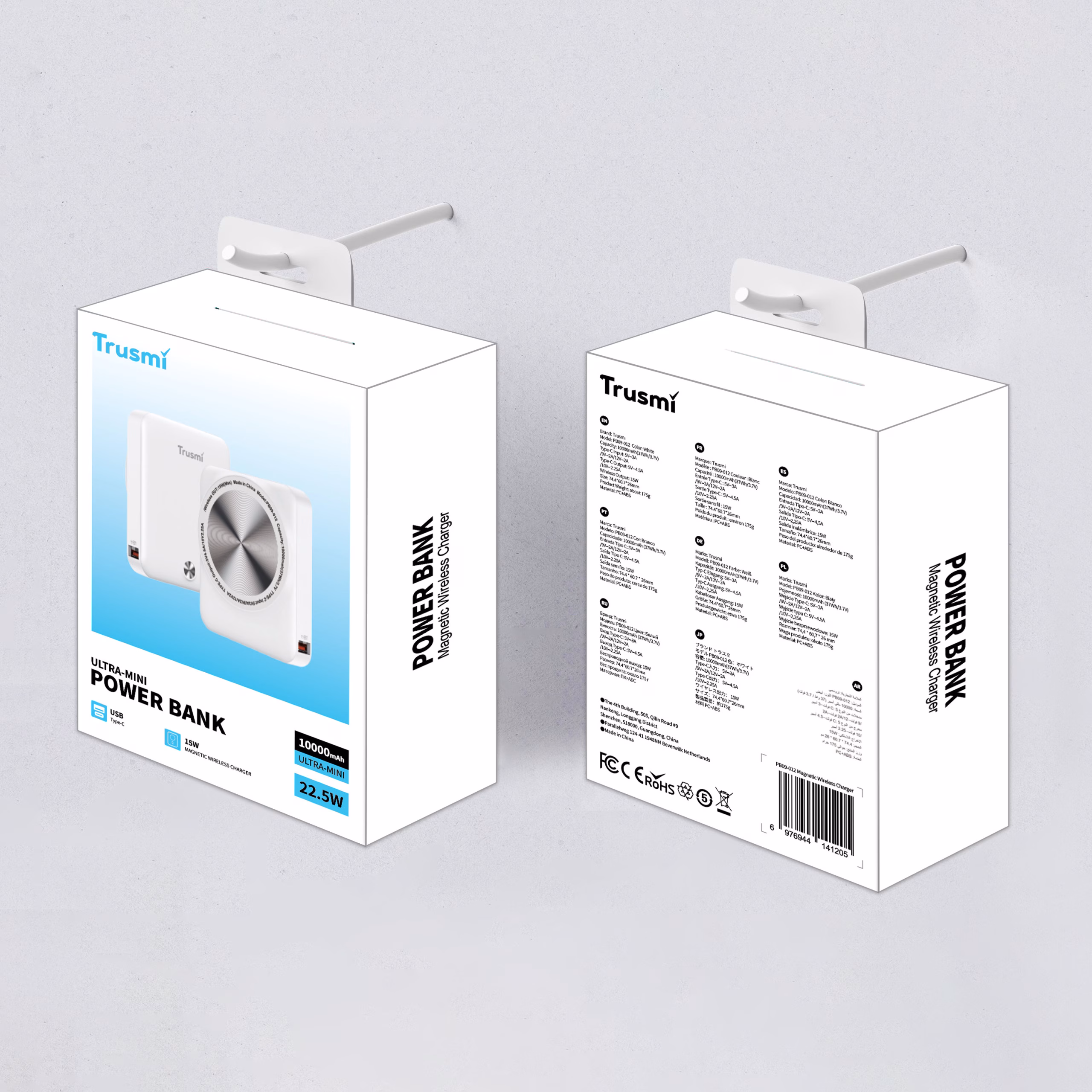 TRUSMI PB09 Series PD22.5W Ultra Mini Magnatic Wireless Power Bank - Image 5
