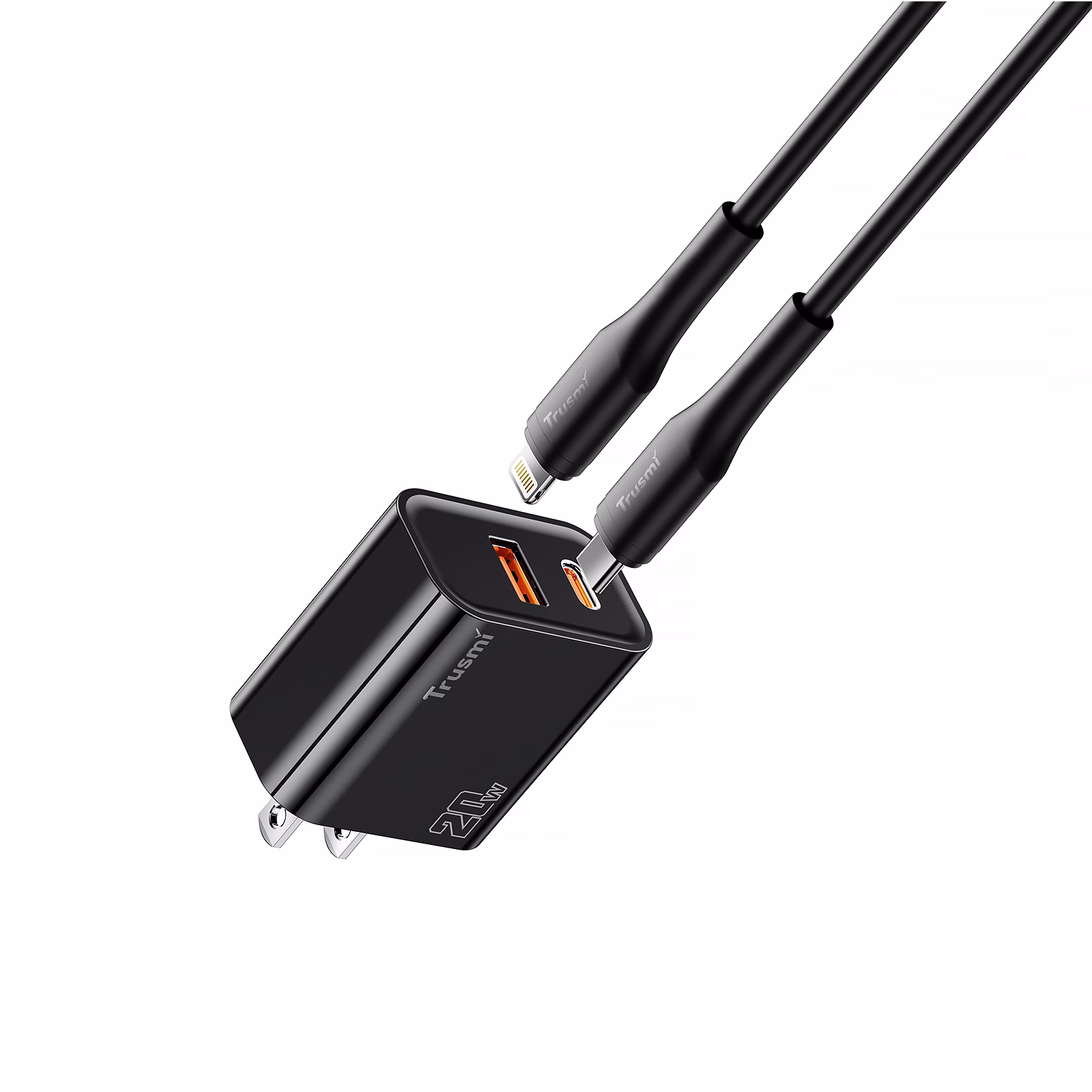 TRUSMI CH11 US Series PD20W AC GaN Fast Charger Set with CL Cable - Image 2