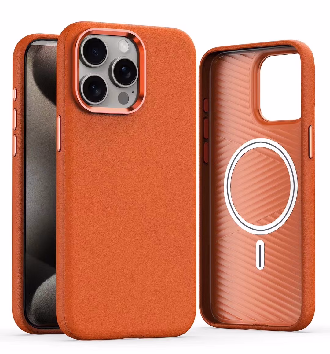 TRUSMI CF38 iPhone PU Leather Magnetic Phone Case - Image 2