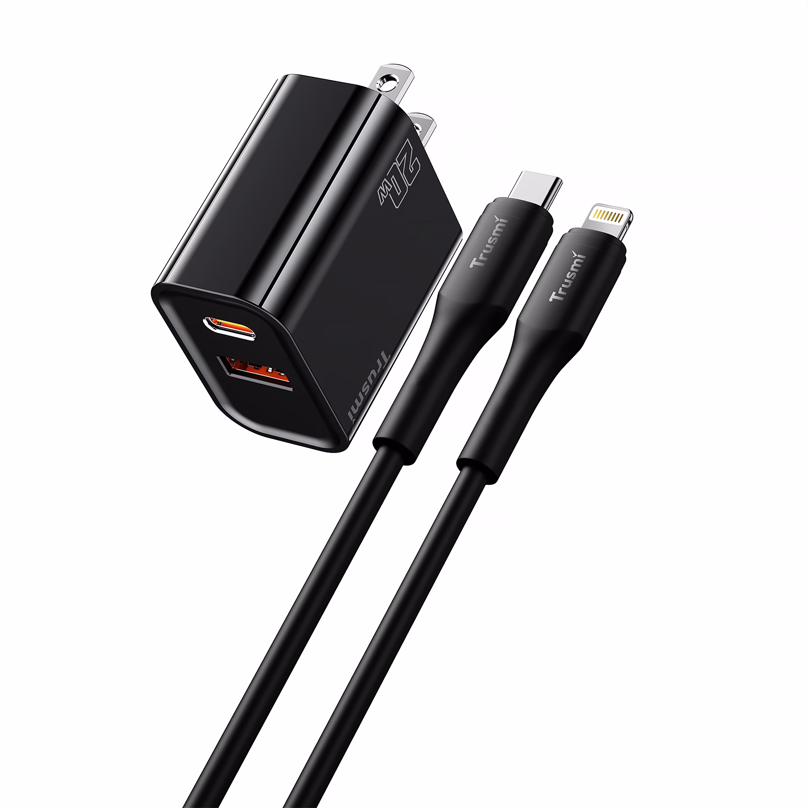 TRUSMI CH11 US Series PD20W AC GaN Fast Charger Set with CL Cable - Image 3