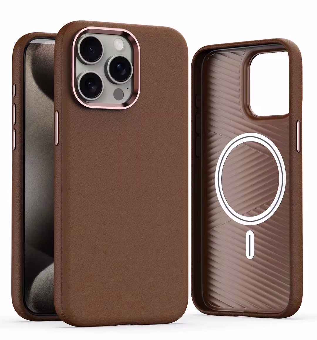 TRUSMI CF38 iPhone PU Leather Magnetic Phone Case - Image 3