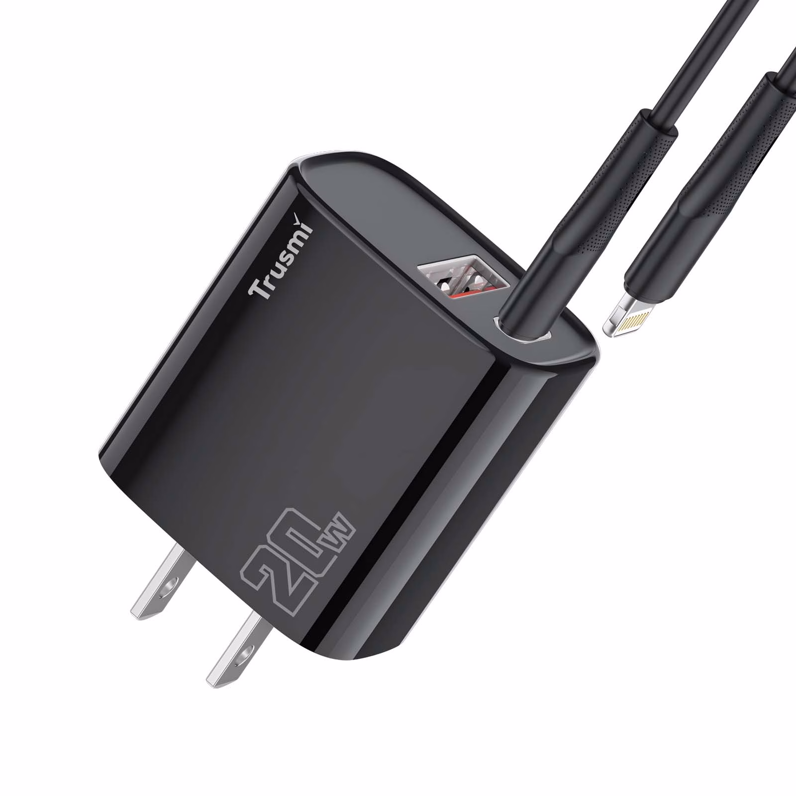 TRUSMI CH11 US Series PD20W AC GaN Fast Charger Set with CL Cable