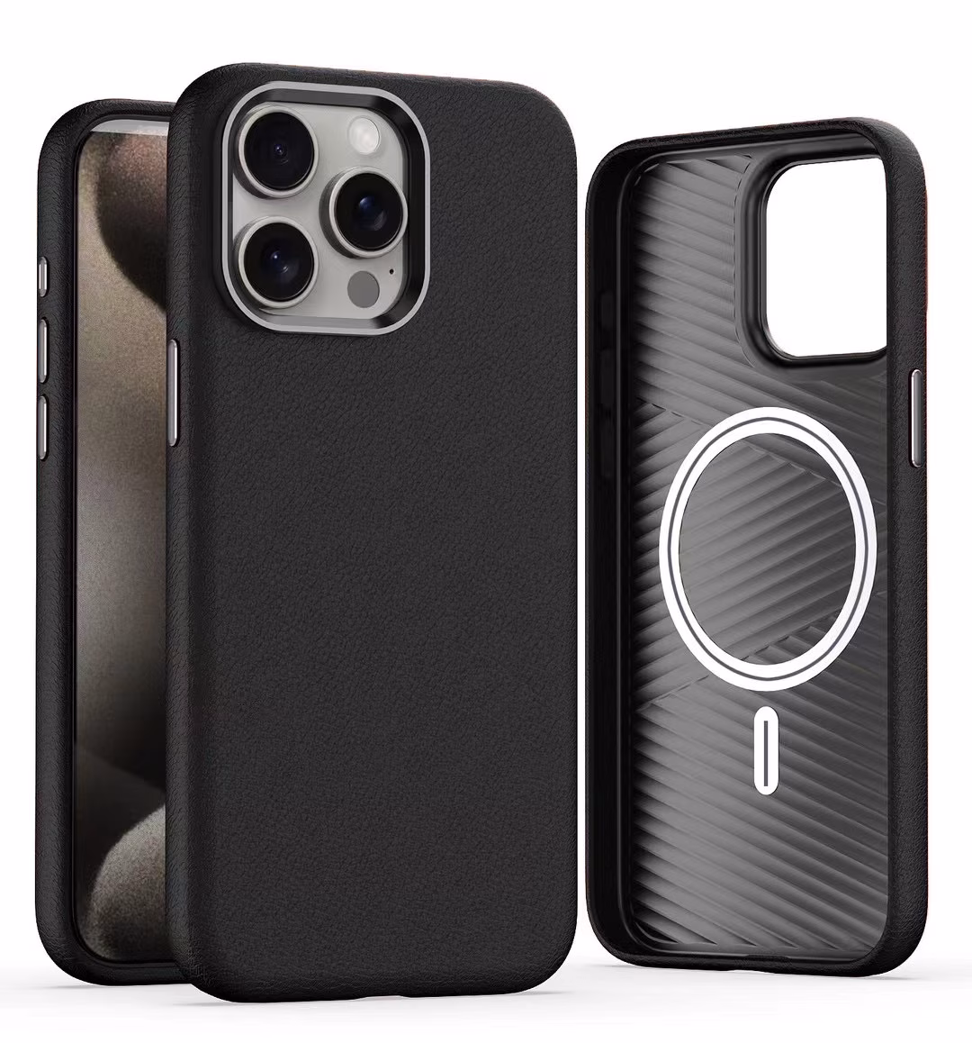 TRUSMI CF38 iPhone PU Leather Magnetic Phone Case - Image 5