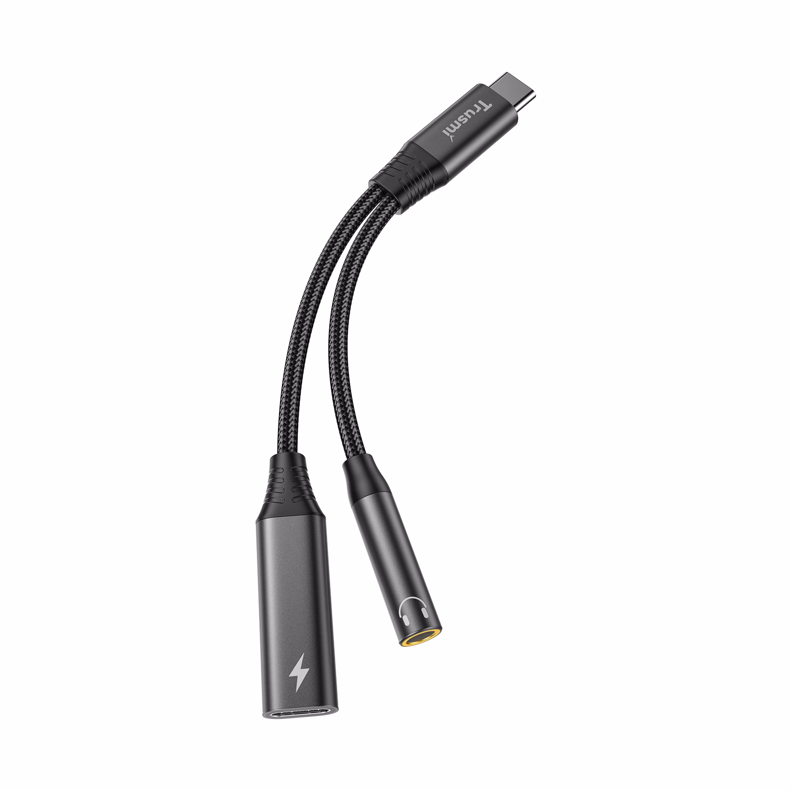 TRUSMI CA50-01 2-in-1 CC+3.5mm 4-Level Audio Female Adapter Cable - Image 3
