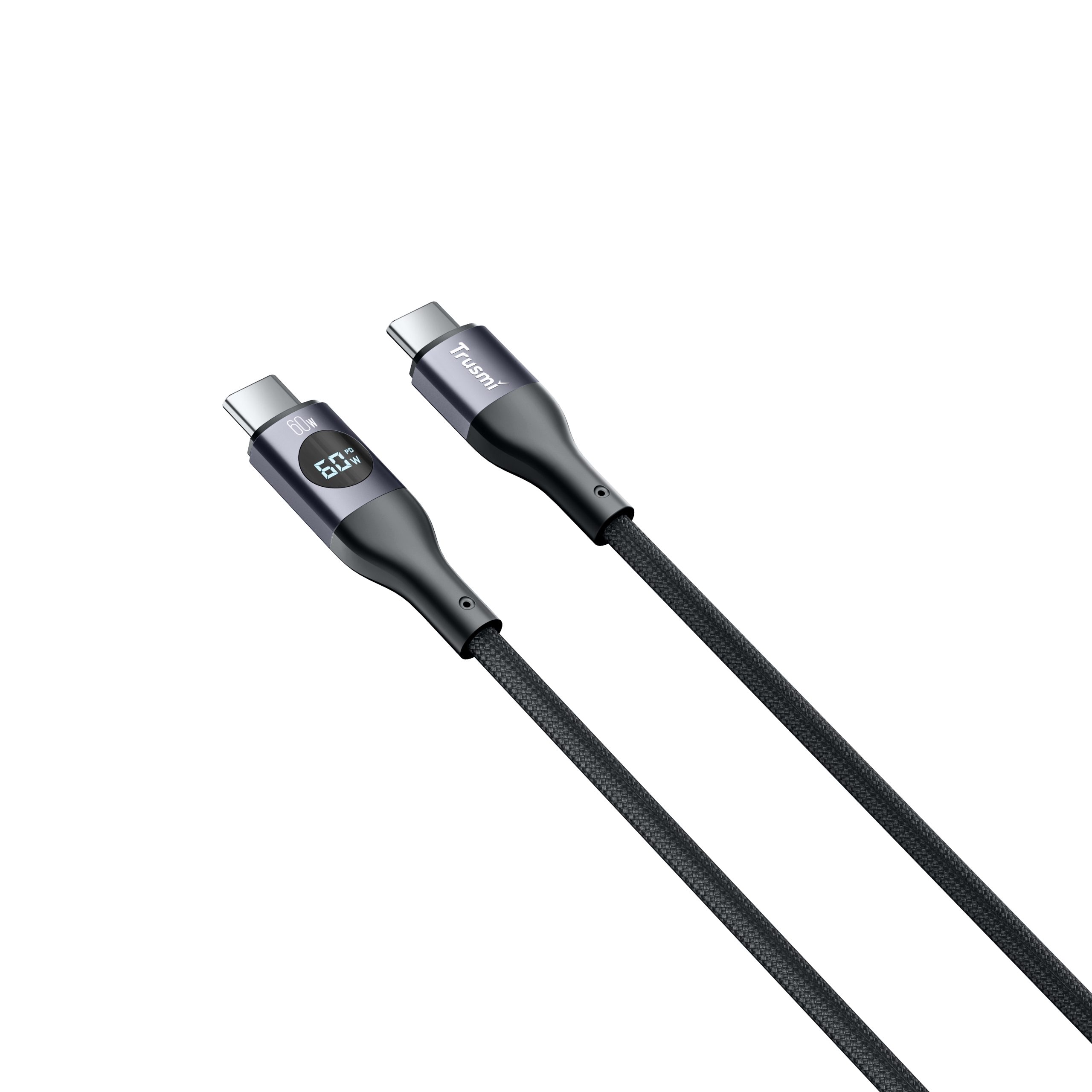 TRUSMI CA38-01 60W CC Digital Fast Charging Braided Cable