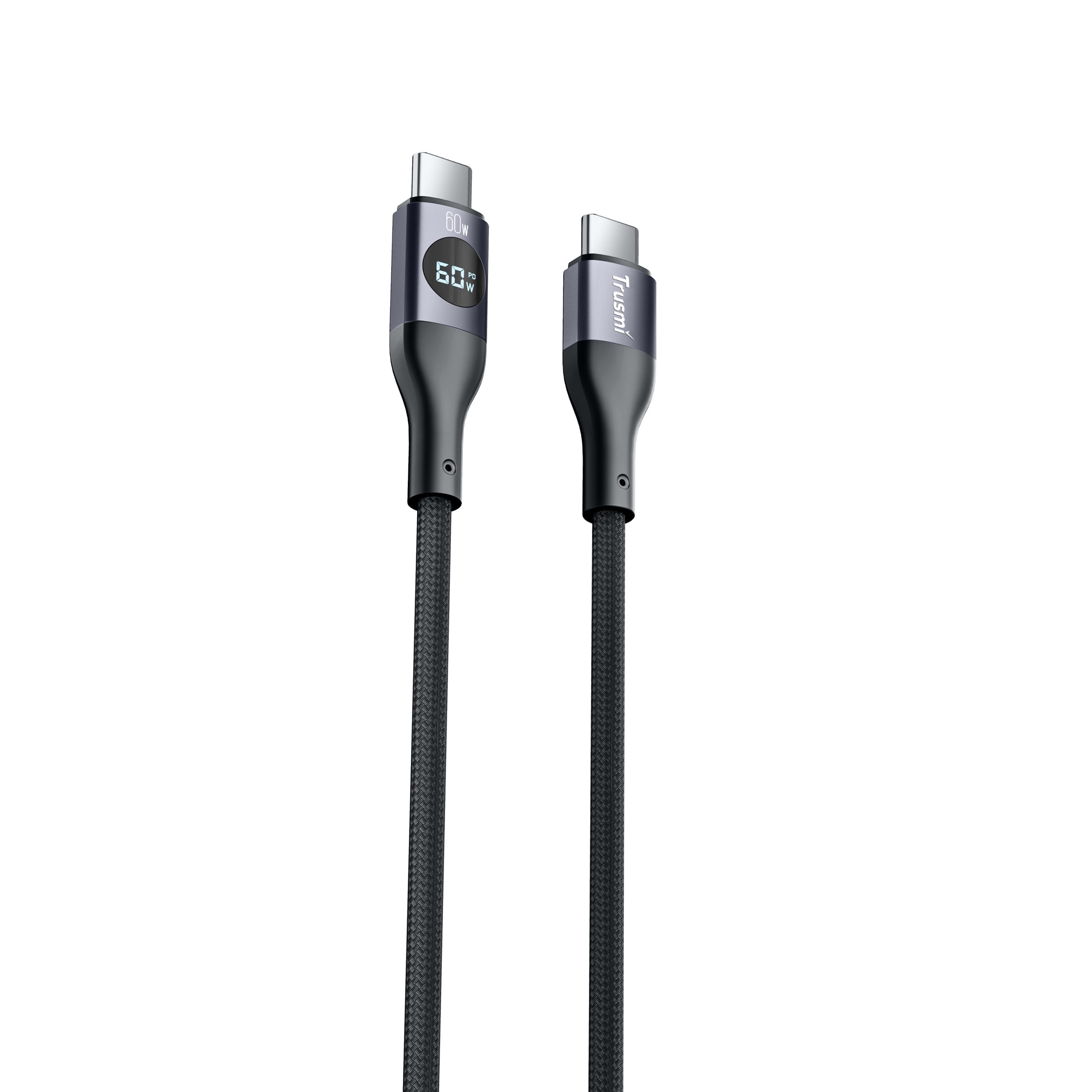 TRUSMI CA38-01 60W CC Digital Fast Charging Braided Cable - Image 2