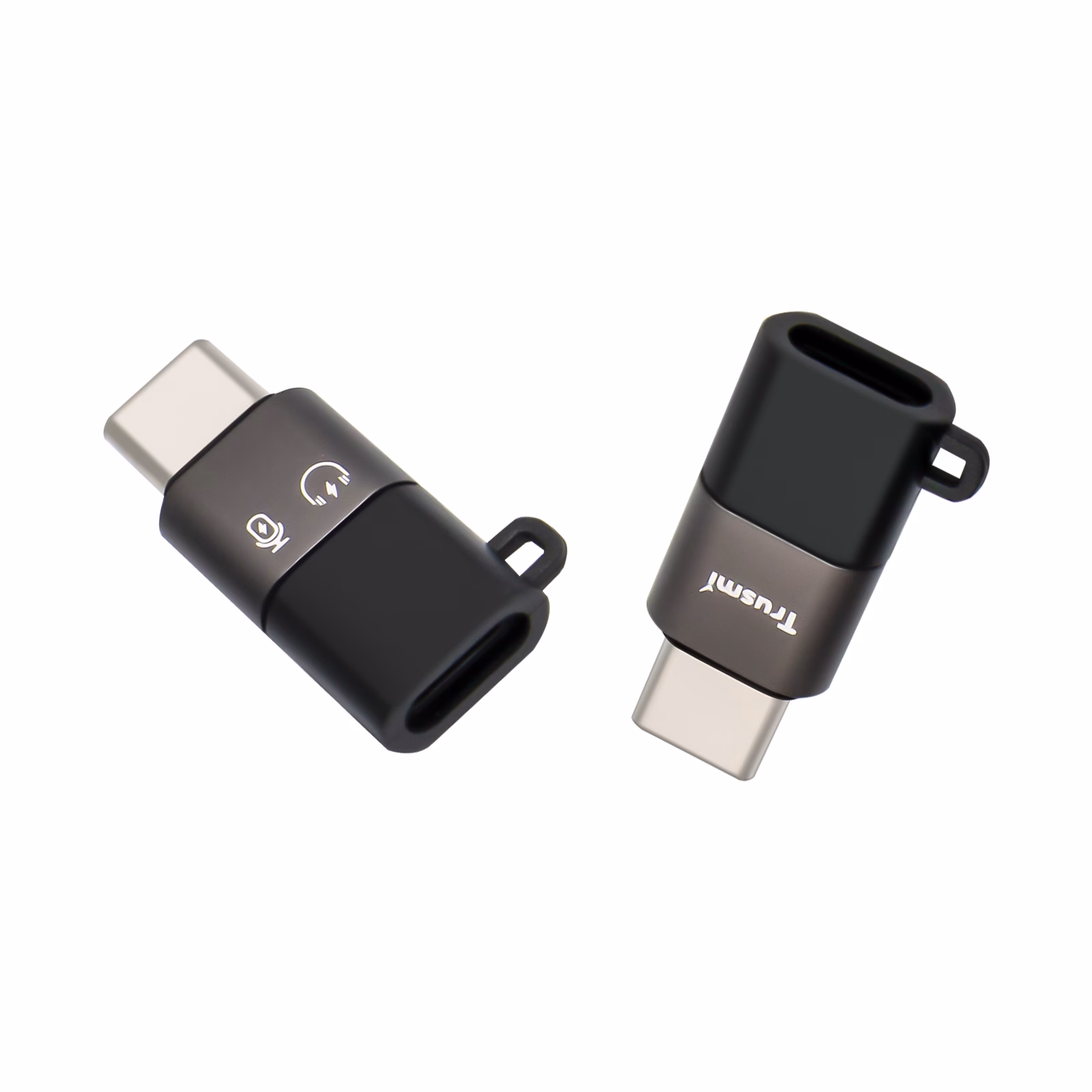 TRUSMI CA01-02 Type-C Male to L Female to Charging Adapter Gray - Image 4