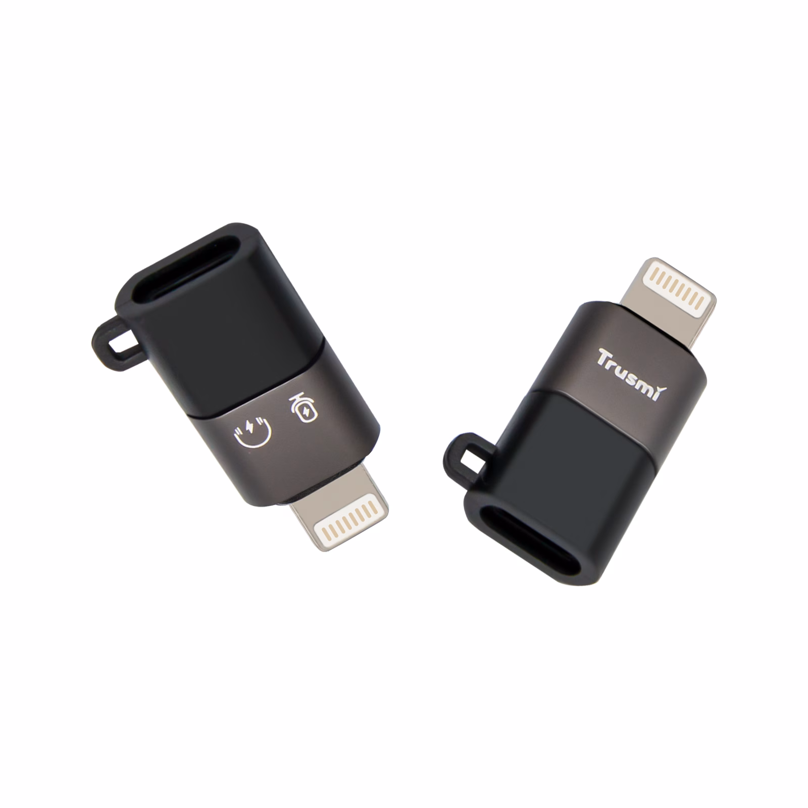 TRUSMI CA01-01 iP Male to Type-C female Audio Charging Adapter Gray - Image 2