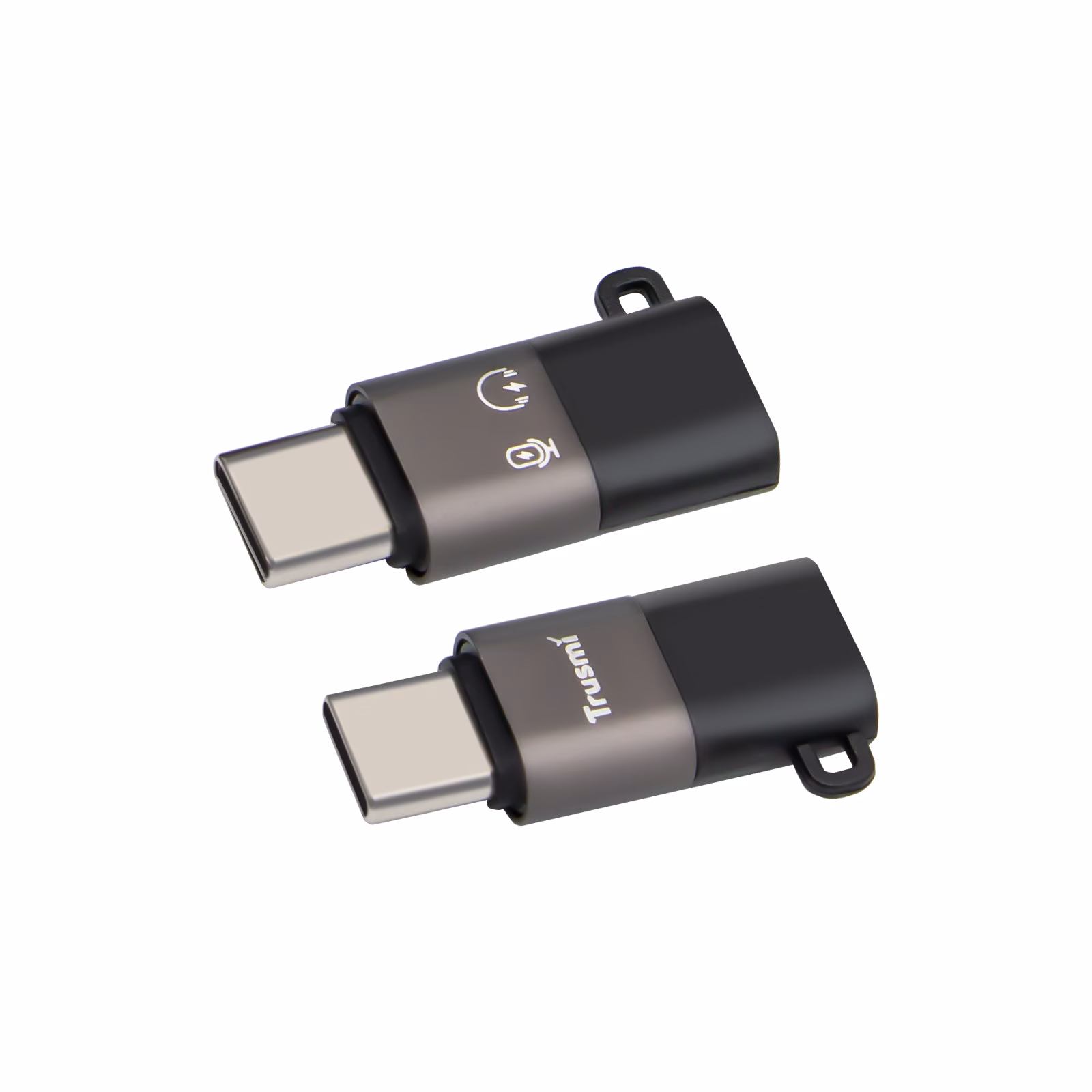 TRUSMI CA01-02 Type-C Male to L Female to Charging Adapter Gray - Image 3