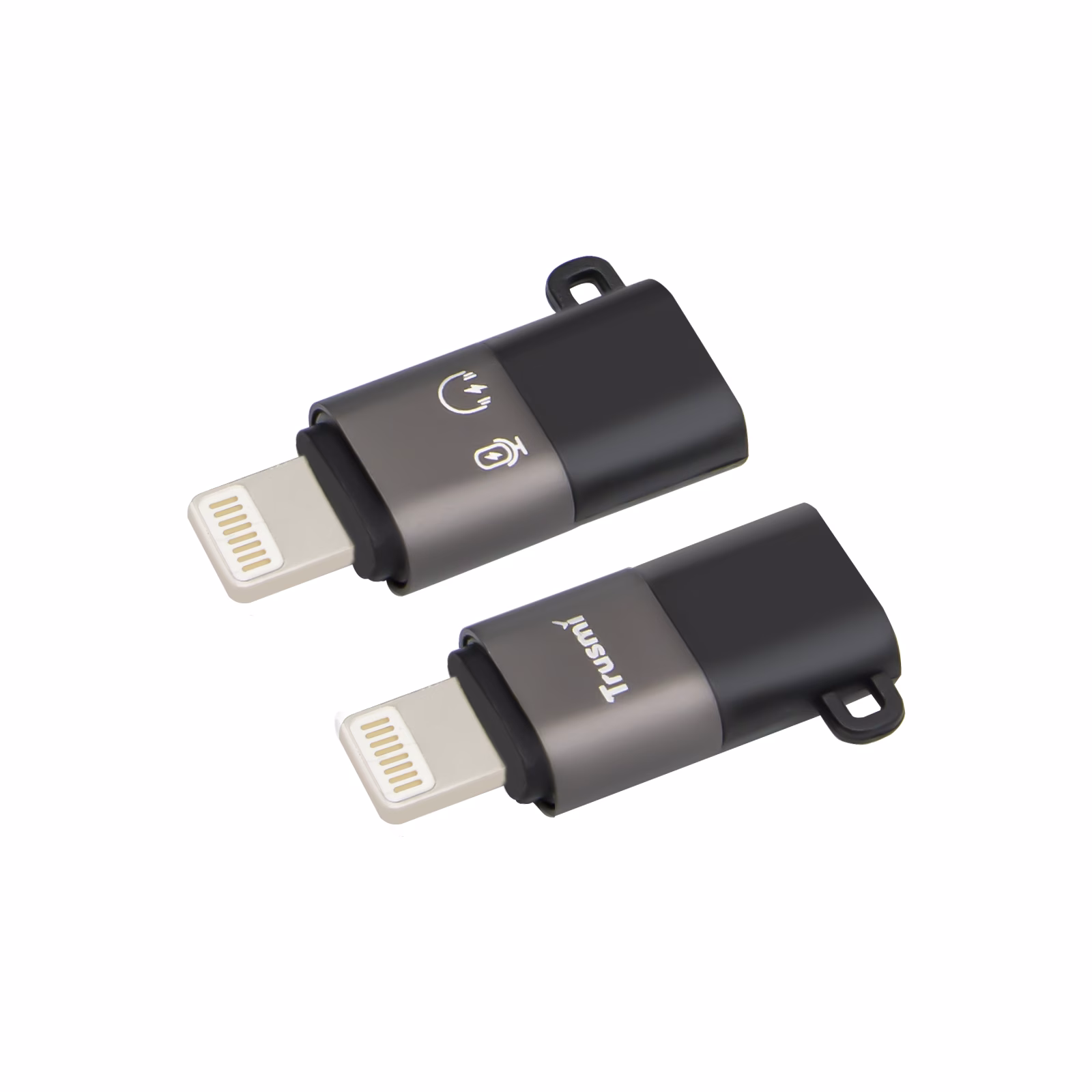 TRUSMI CA01-01 iP Male to Type-C female Audio Charging Adapter Gray - Image 3