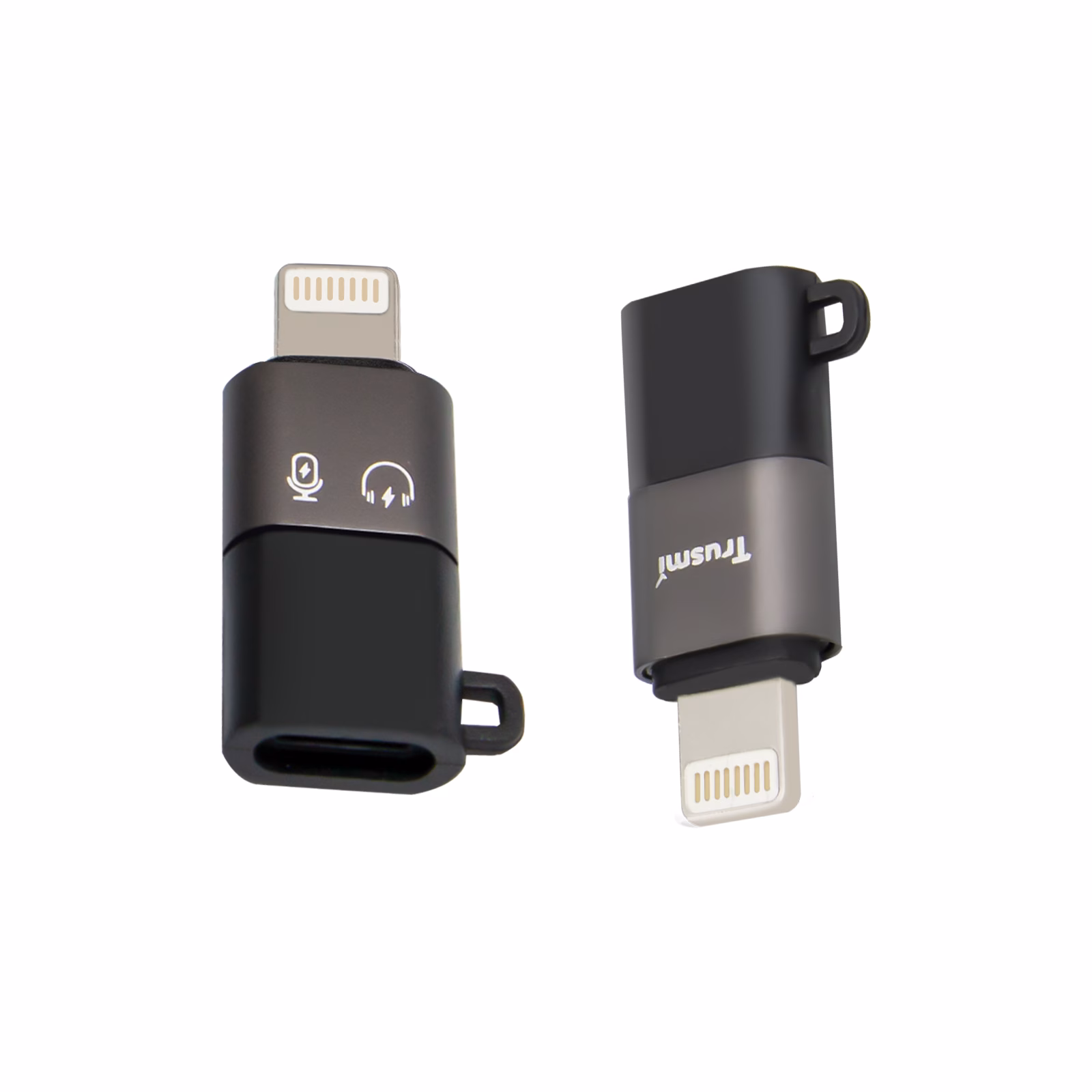 TRUSMI CA01-01 iP Male to Type-C female Audio Charging Adapter Gray - Image 5