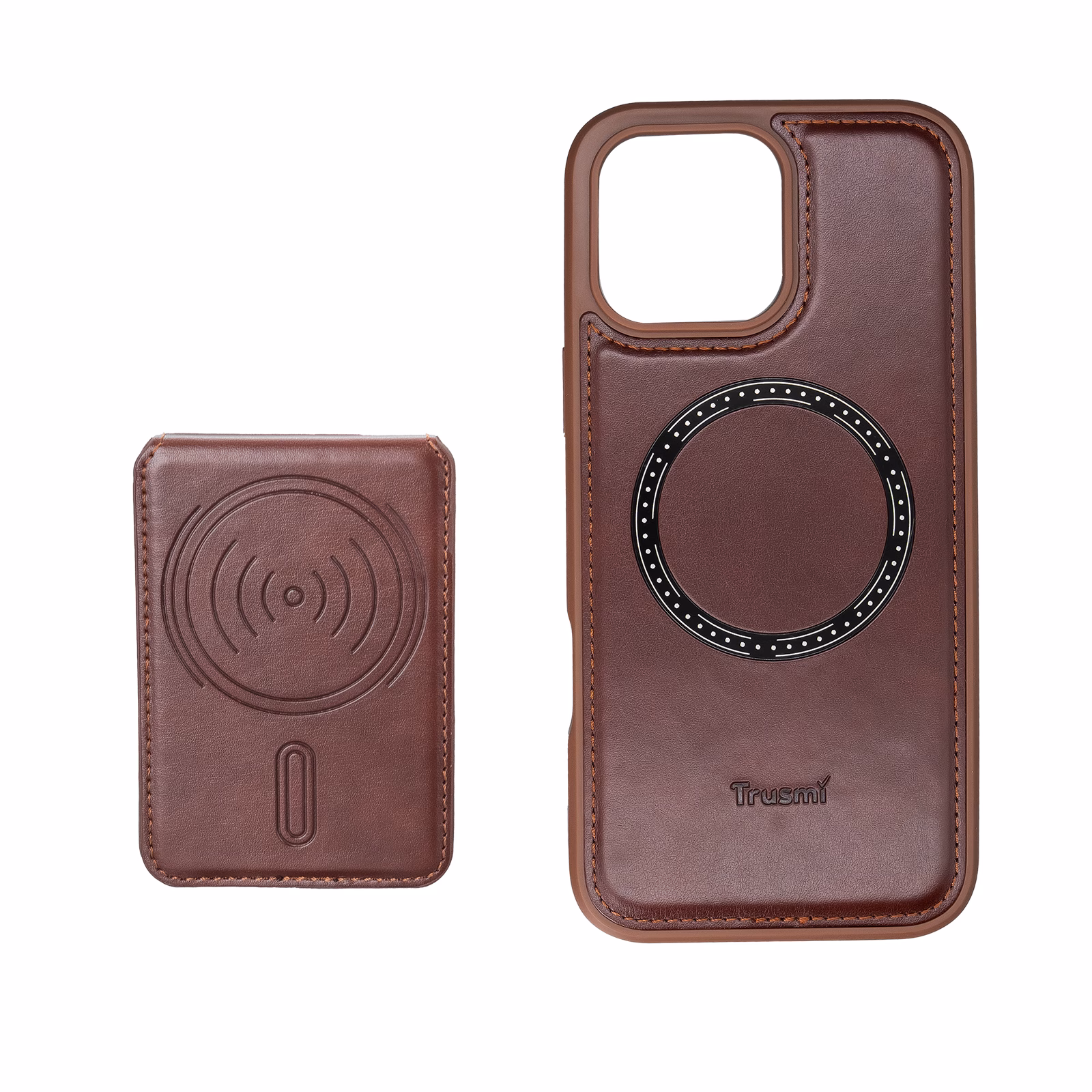 TRUSMI CF04 iPhone Magnetic PU Leather with Card Slot Phone Case - Image 2
