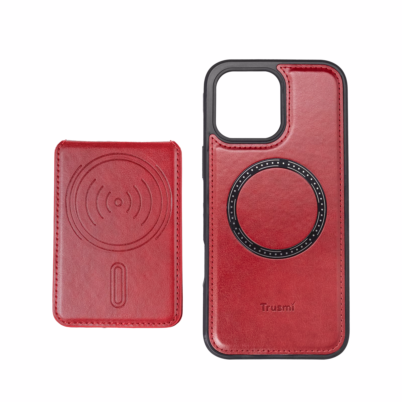 TRUSMI CF04 iPhone Magnetic PU Leather with Card Slot Phone Case - Image 5