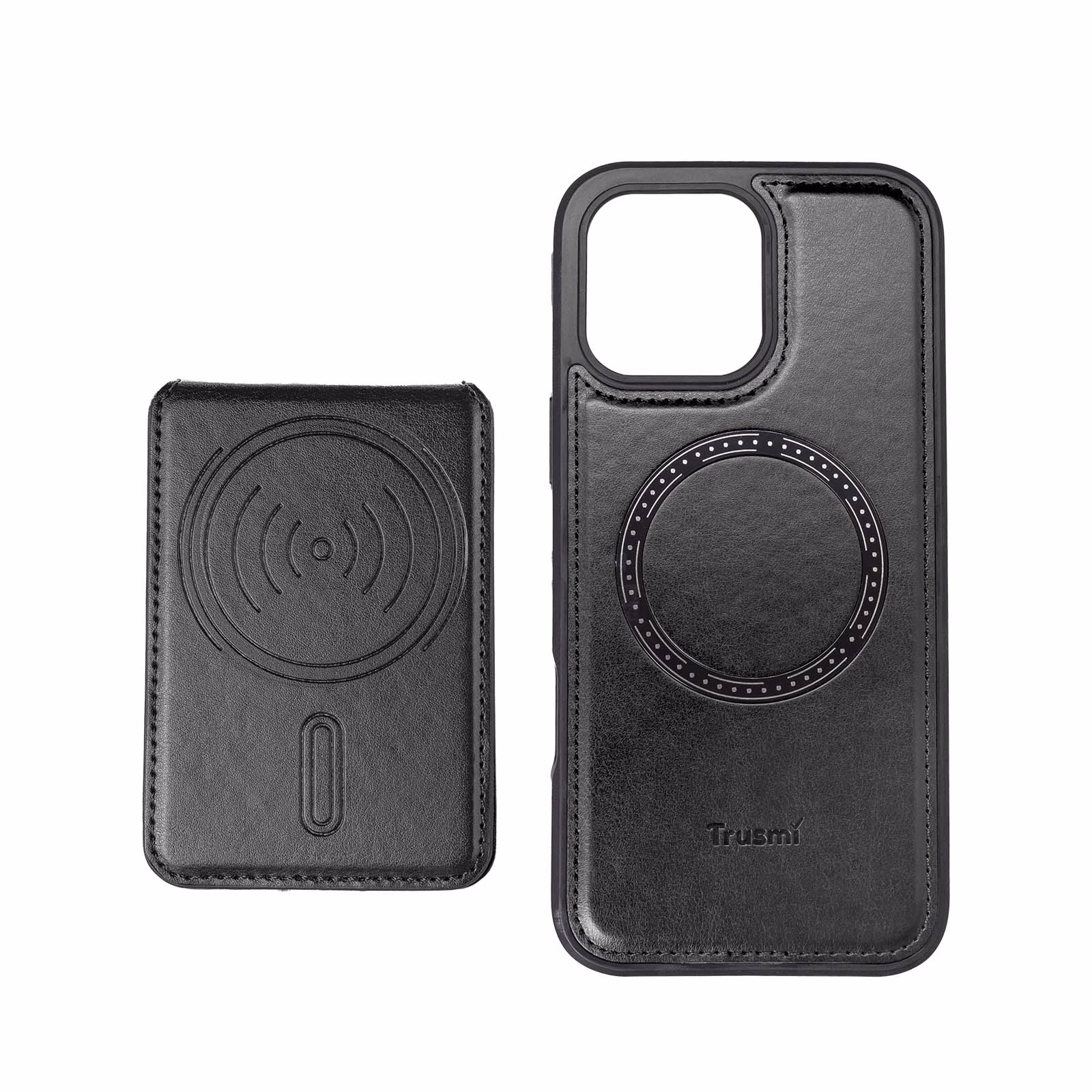 TRUSMI CF04 iPhone Magnetic PU Leather with Card Slot Phone Case - Image 9