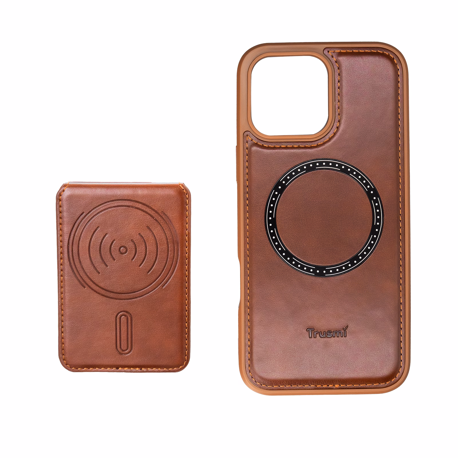 TRUSMI CF04 iPhone Magnetic PU Leather with Card Slot Phone Case - Image 7
