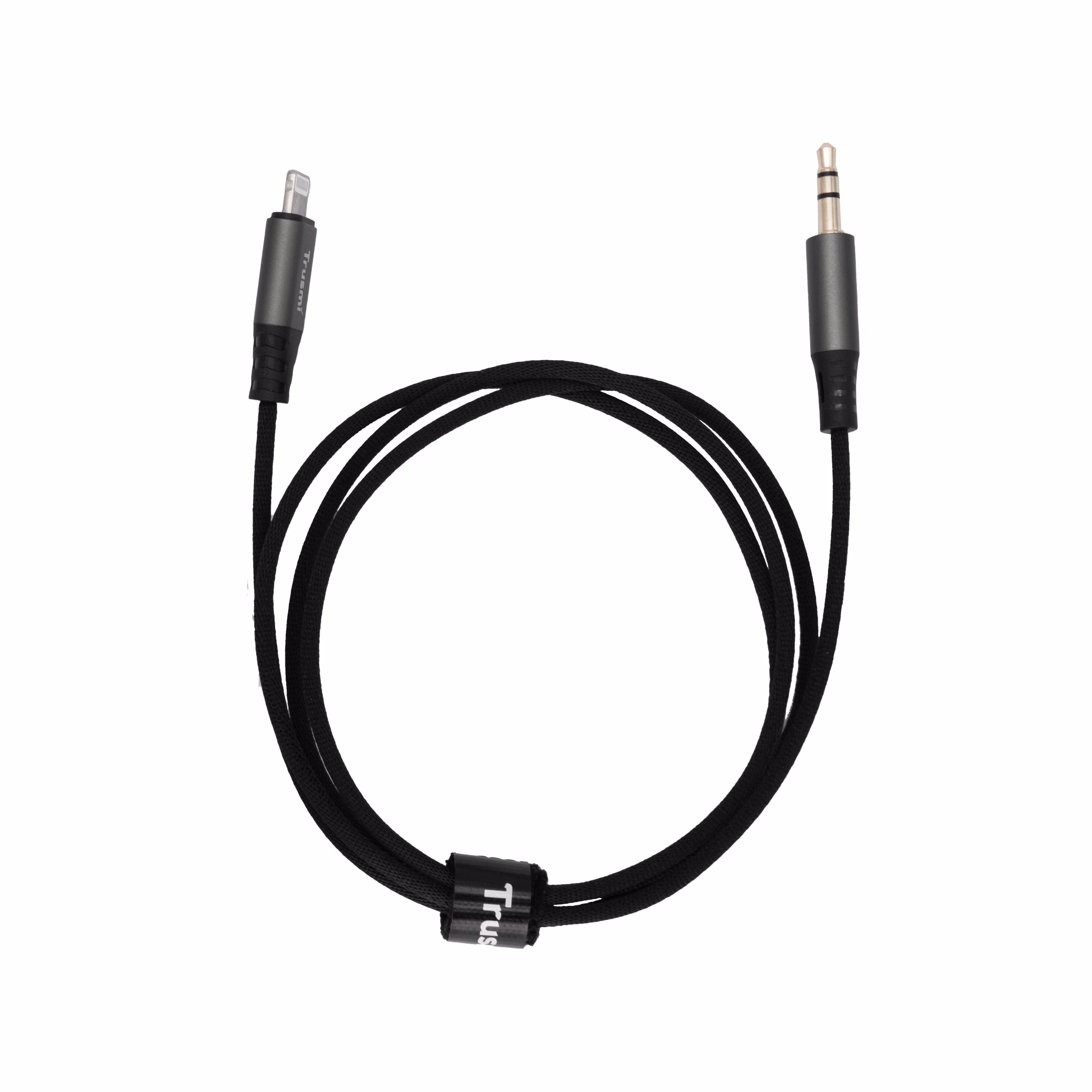 TRUSMI CA50-04 Lighting to 3.5mm Three-level Audio Male Braided Audio Cable - Image 4