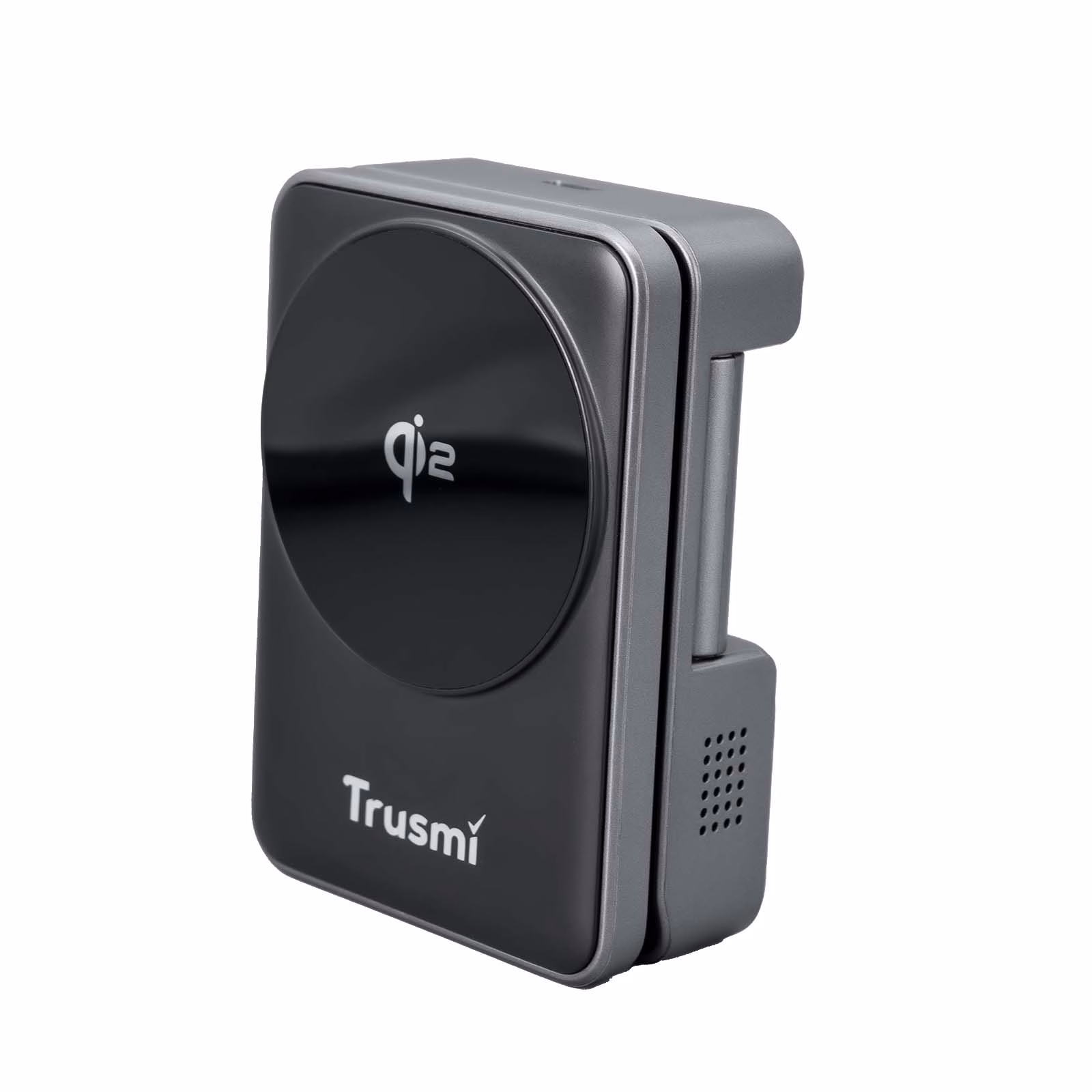TRUSMI CD02-02 Qi2 3-in-1 Desktop Foldable Wireless Charging Station Gray - Image 2