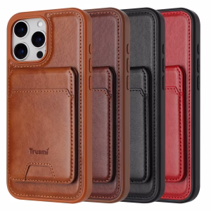 WPS图片(1) TRUSMI CF04 iPhone Magnetic PU Leather with Card Slot Phone Case