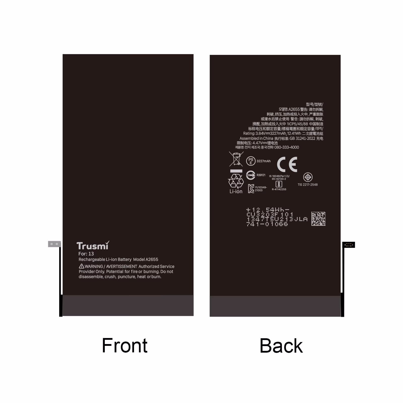 TRUSMI for Apple iPhone 13 Series Battery