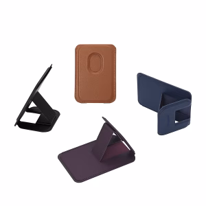 TRUSMI CF06 Series PU Magnetic Card Holder with Stand