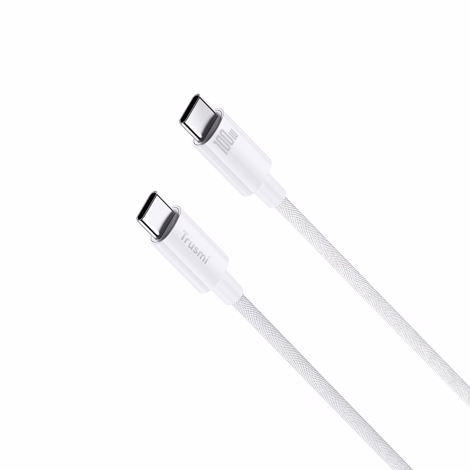 TRUSMI CA55-07 100W C To C Braided Charging Cable White 3M