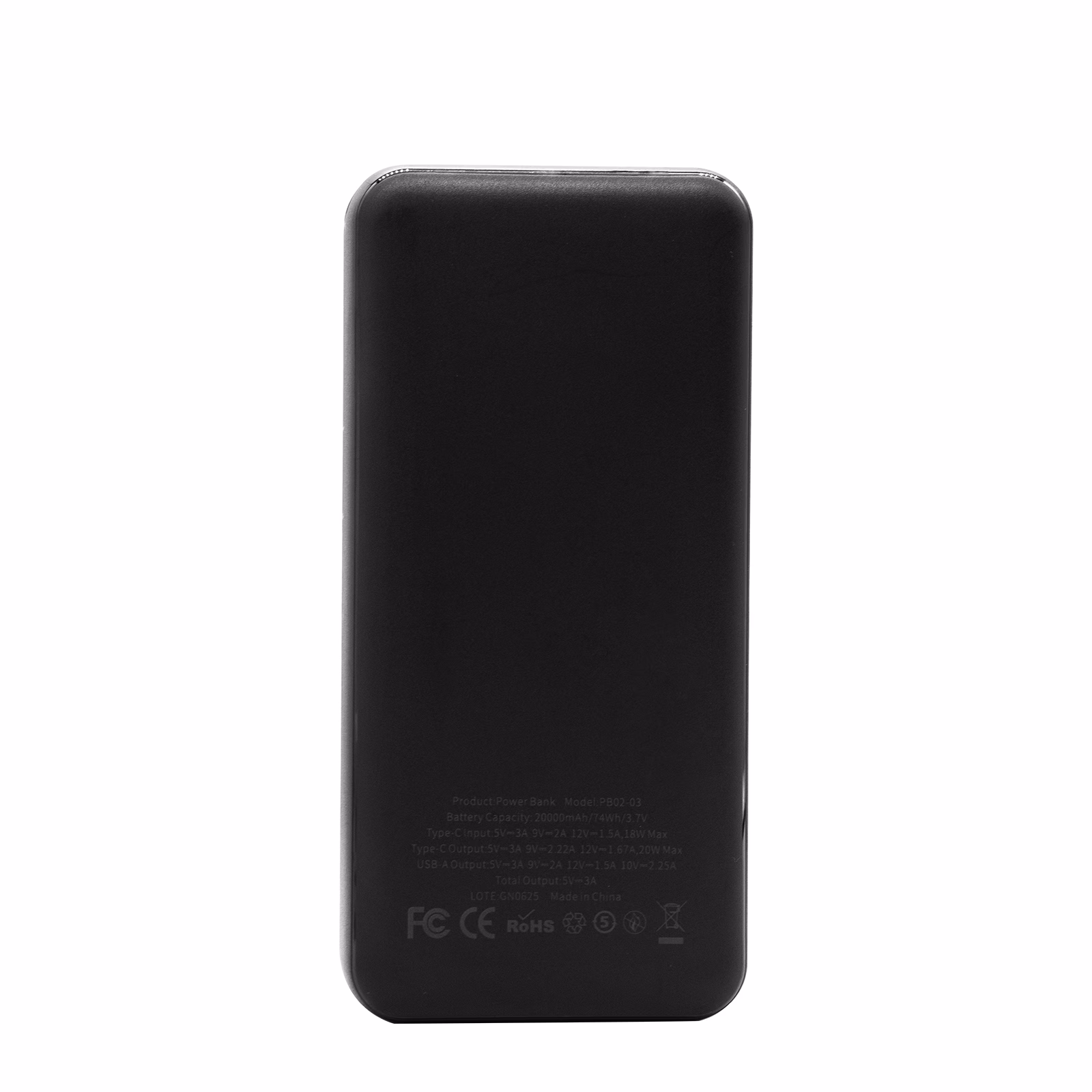 TRUSMI PB02-03 PD22.5W 20000mAh 1C1A Digital Display Power Bank Black - Image 4