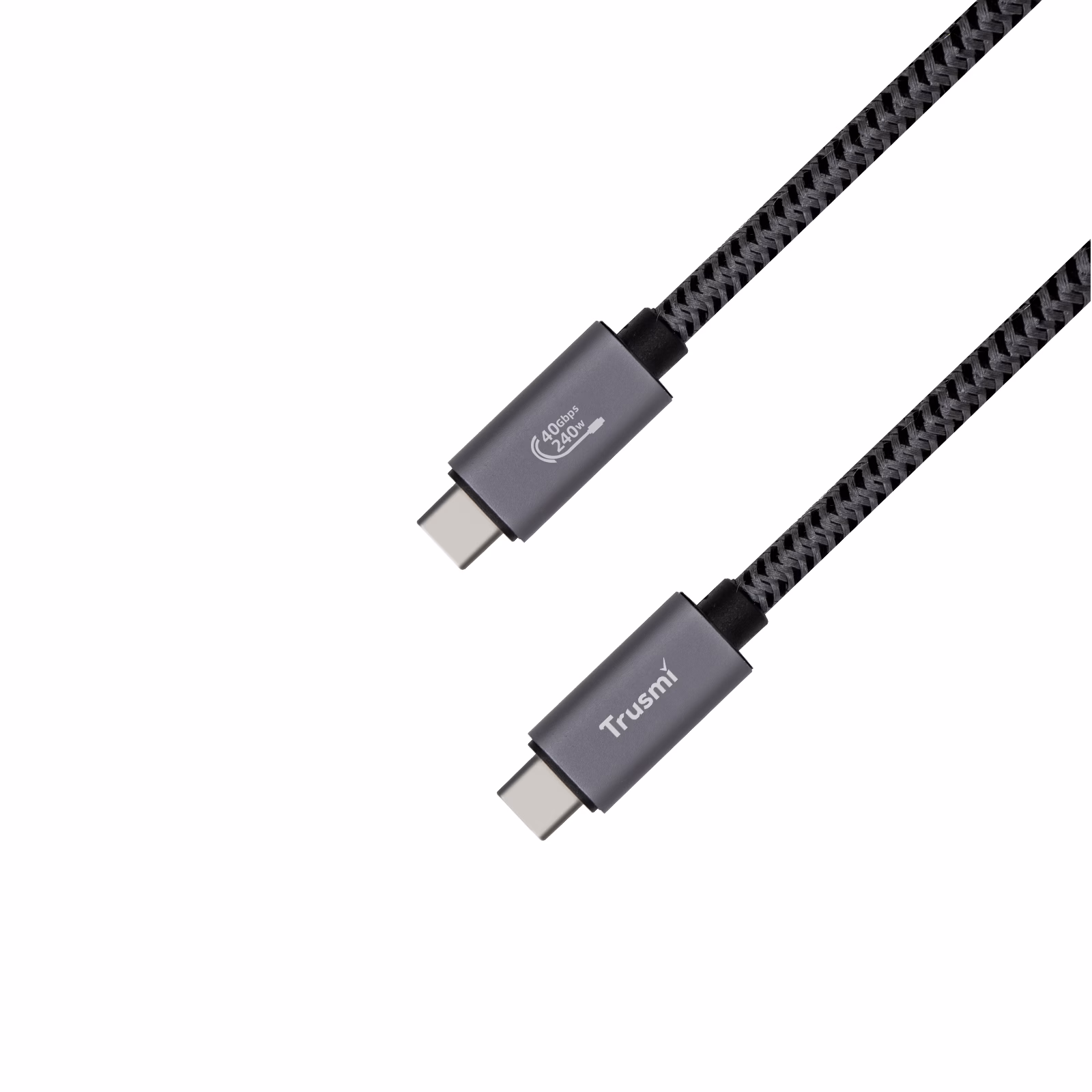 TRUSMI CA57-01 240W USB-4 High Frequency Data Charging Braided Cable Supports 8K60HZ - Image 2
