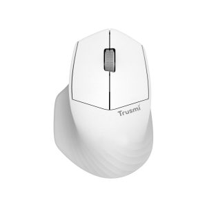 MU01-02-3 TRUSMI MU01-02 2.4G/BT Ergonomic Contoured-Shape Design Wireless Mouse White