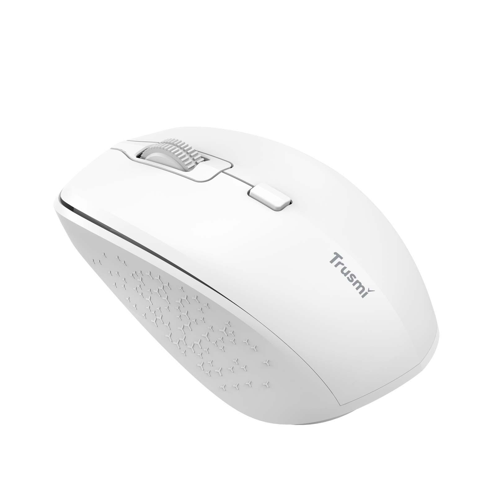 TRUSMI MU02-02 2.4G/BT Lightweight Wireless Gaming Mouse White - Image 2