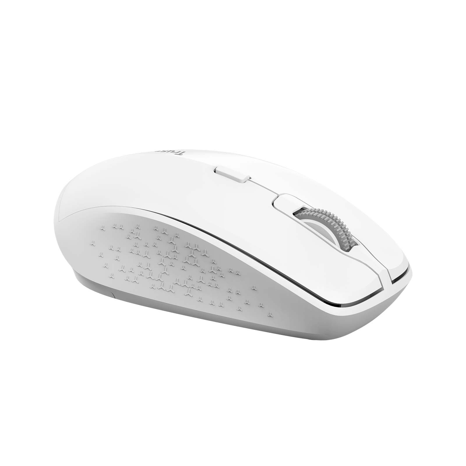 TRUSMI MU02-02 2.4G/BT Lightweight Wireless Gaming Mouse White - Image 4