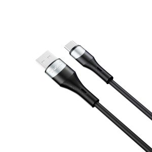 TRUSMI CA34-03 3A USB-A to C Silicone Cable Black 2M