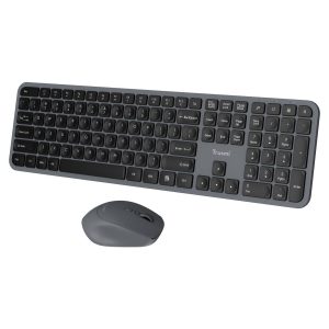 TRUSMI KM01-01 Wireless Membrane keyboard & Mouse Set US Grey