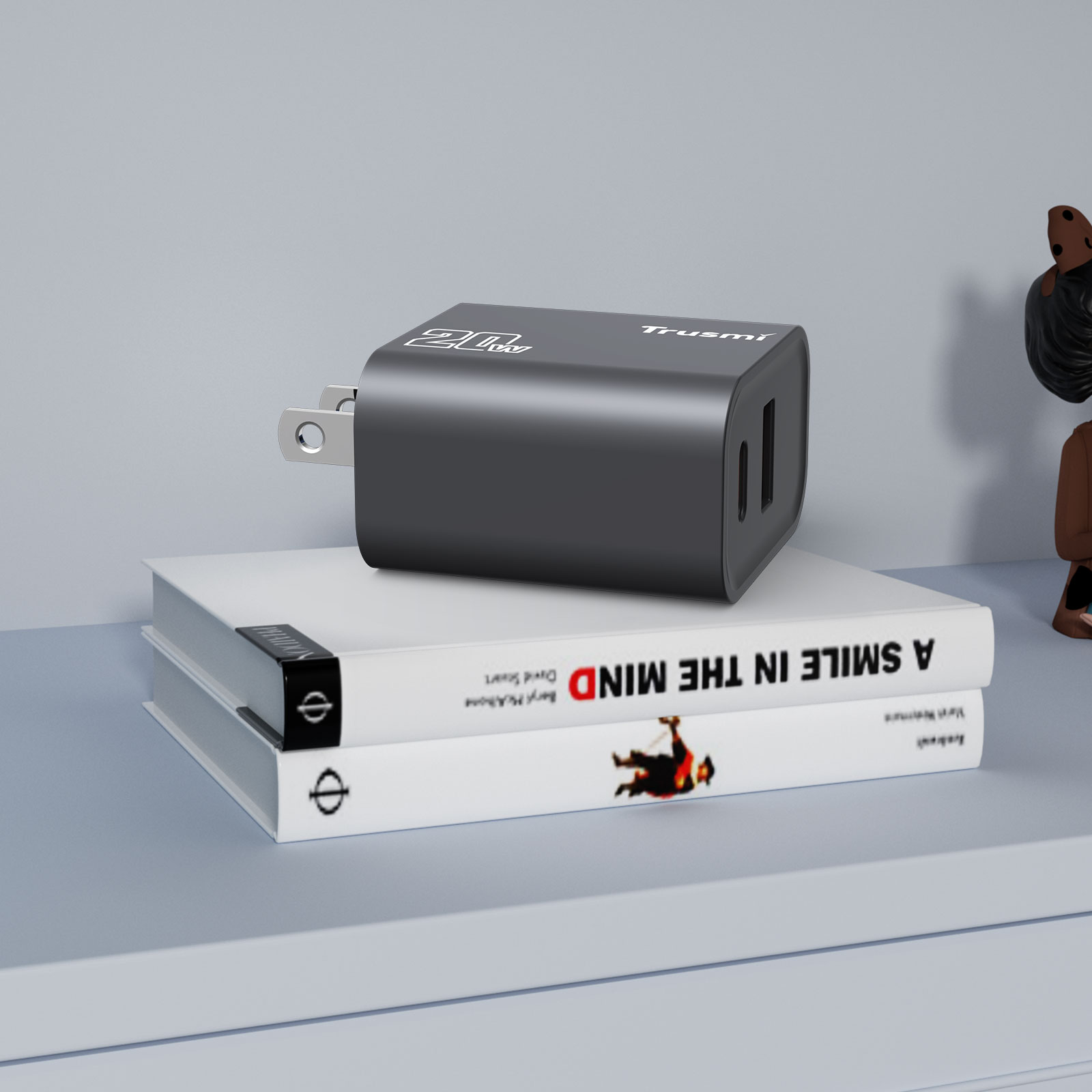 TRUSMI CH11-072/CH11-074 PD20W A+C Charger Set With C TO C 60W Cable(US) - Image 3