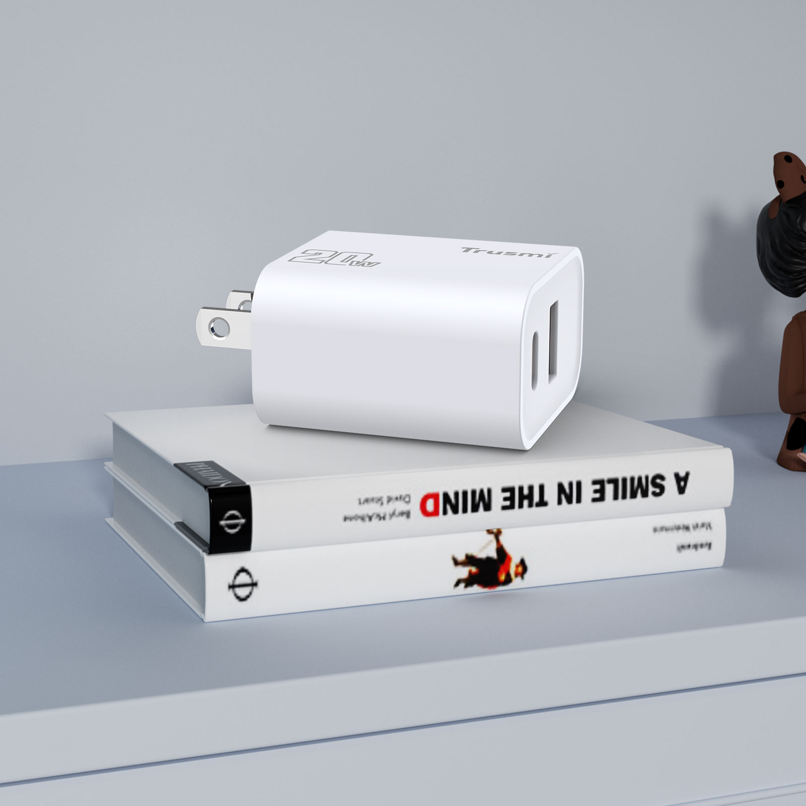 TRUSMI CH11-072/CH11-074 PD20W A+C Charger Set With C TO C 60W Cable(US) - Image 8