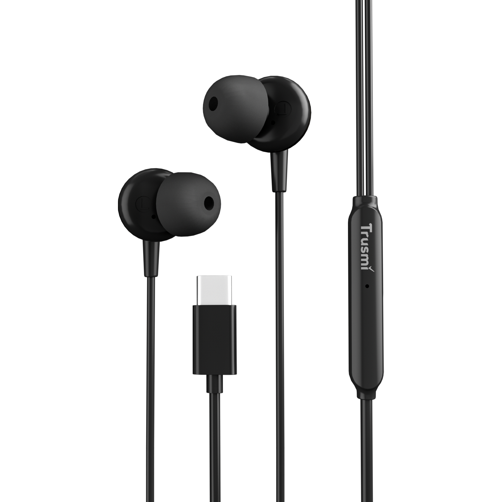 TRUSMI EP01-01 Wired In-ear Earphone Type C Black
