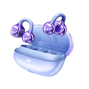 TRUSMI WS18-013 10W OWS Clip-On Wireless Earphone Purple