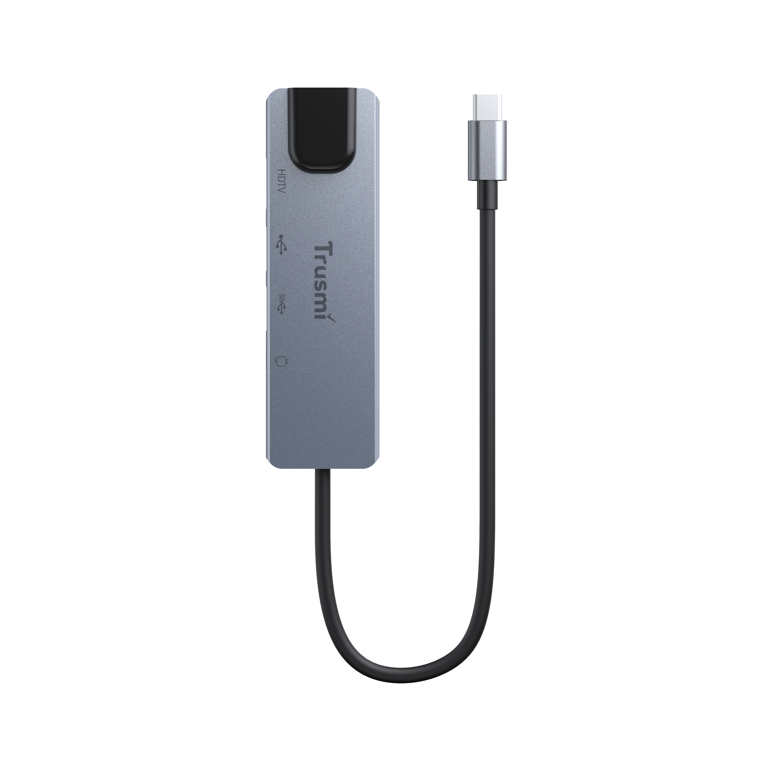 TRUSMI DS01-04 Type-C to HDMi+RJ45+USB2.0+USB3.0+Type-C PD100W - Image 3