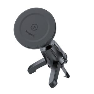4 TRUSMI LP06-013 15W Wireless Magnetic Clamping type Car Phone Holder Air Outlet Black