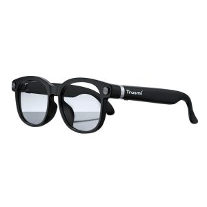 TRUSMI AG01-01 Smart Glasses Photochromic Lenses (including 2 sound guide tubes) Black