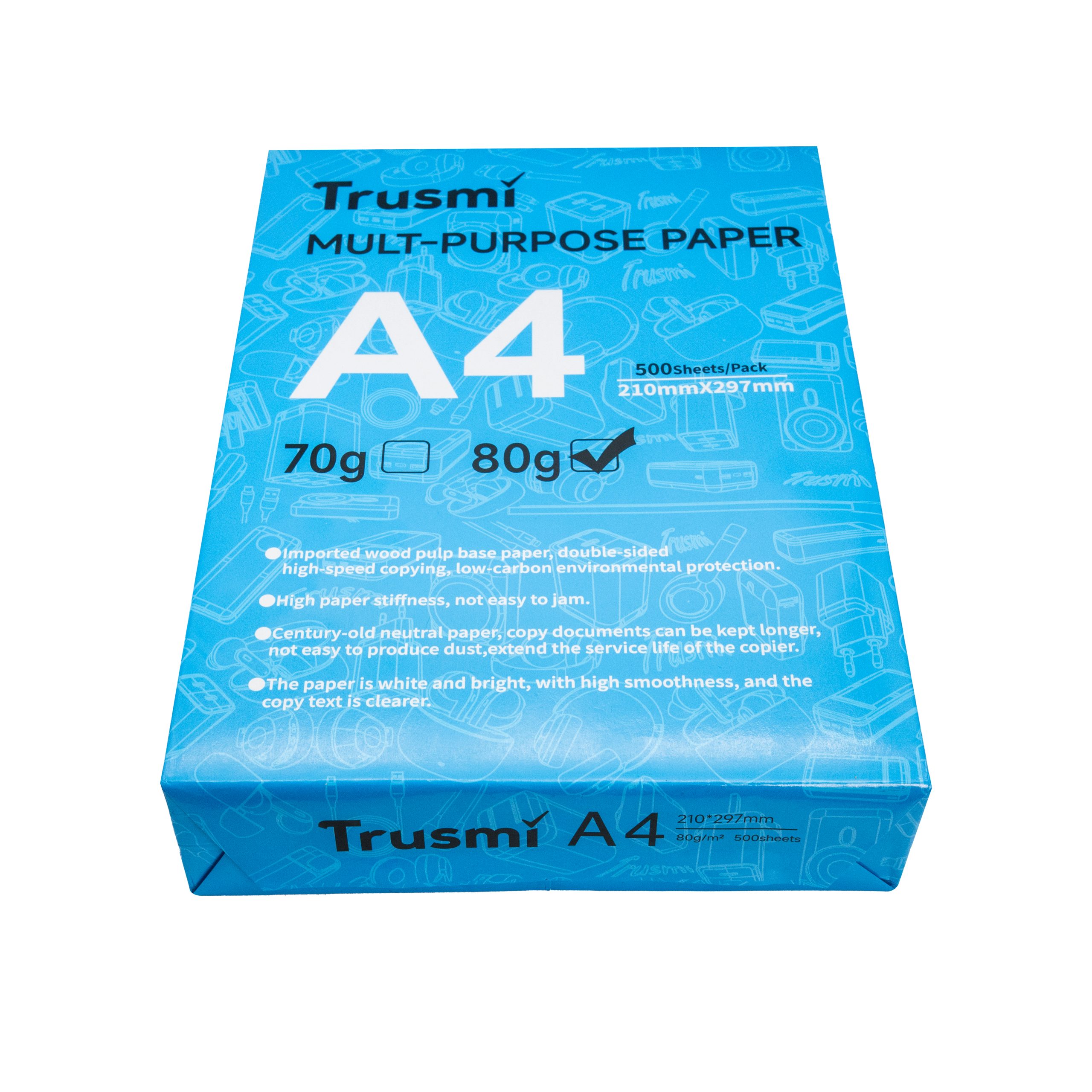 TRUSMI FL-054 A4 MULT-PURPOSE PAPER 500sheets/Pack - Image 5