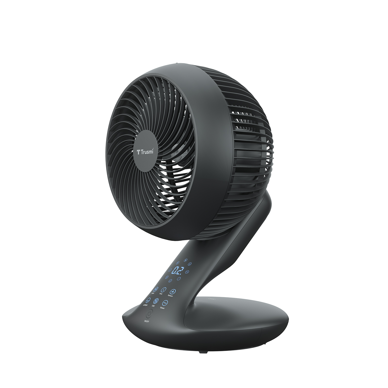 TRUSMI HA08-01 10-inch Desktop Circulation Fan - DC Electronic Model - Image 4