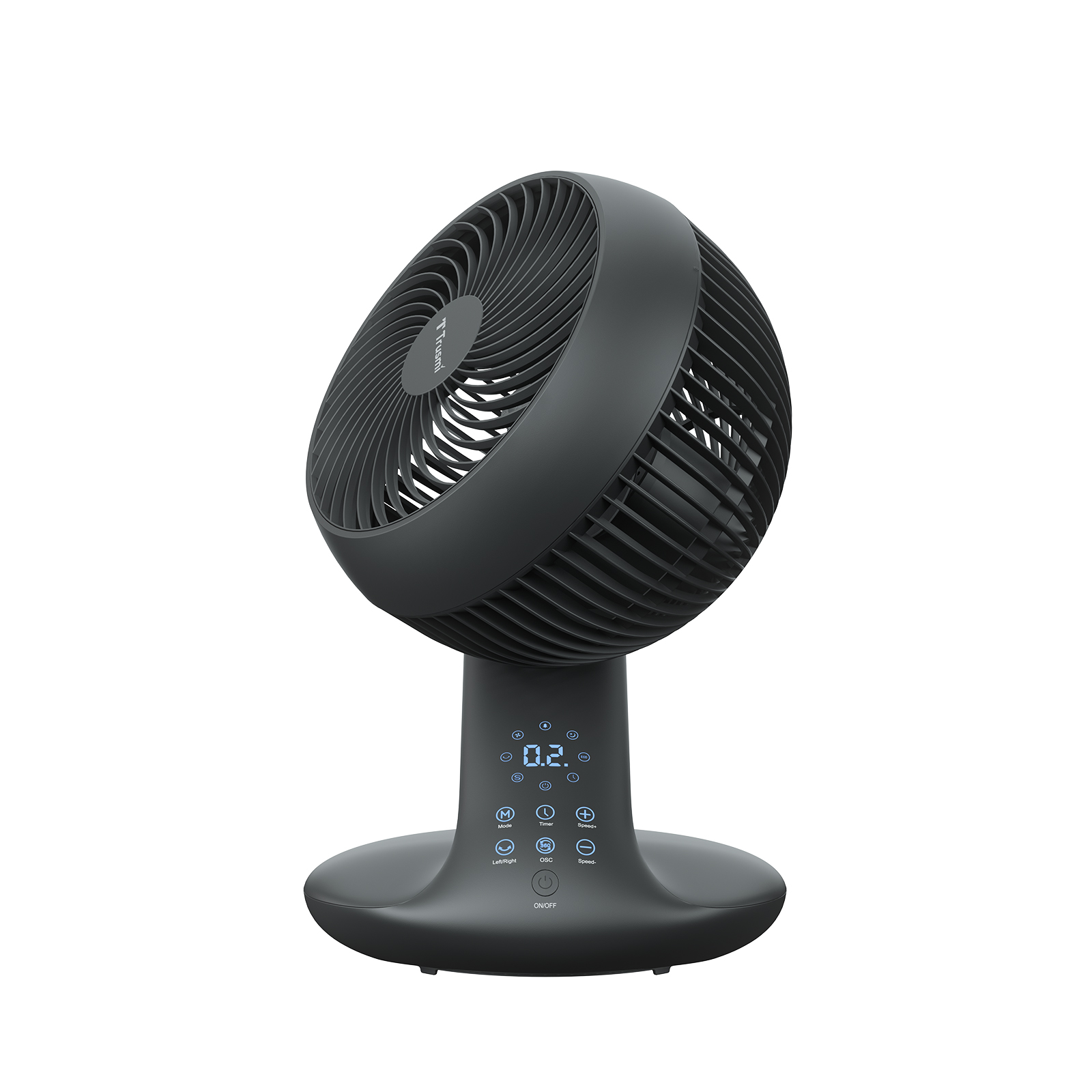 TRUSMI HA08-01 10-inch Desktop Circulation Fan - DC Electronic Model - Image 3