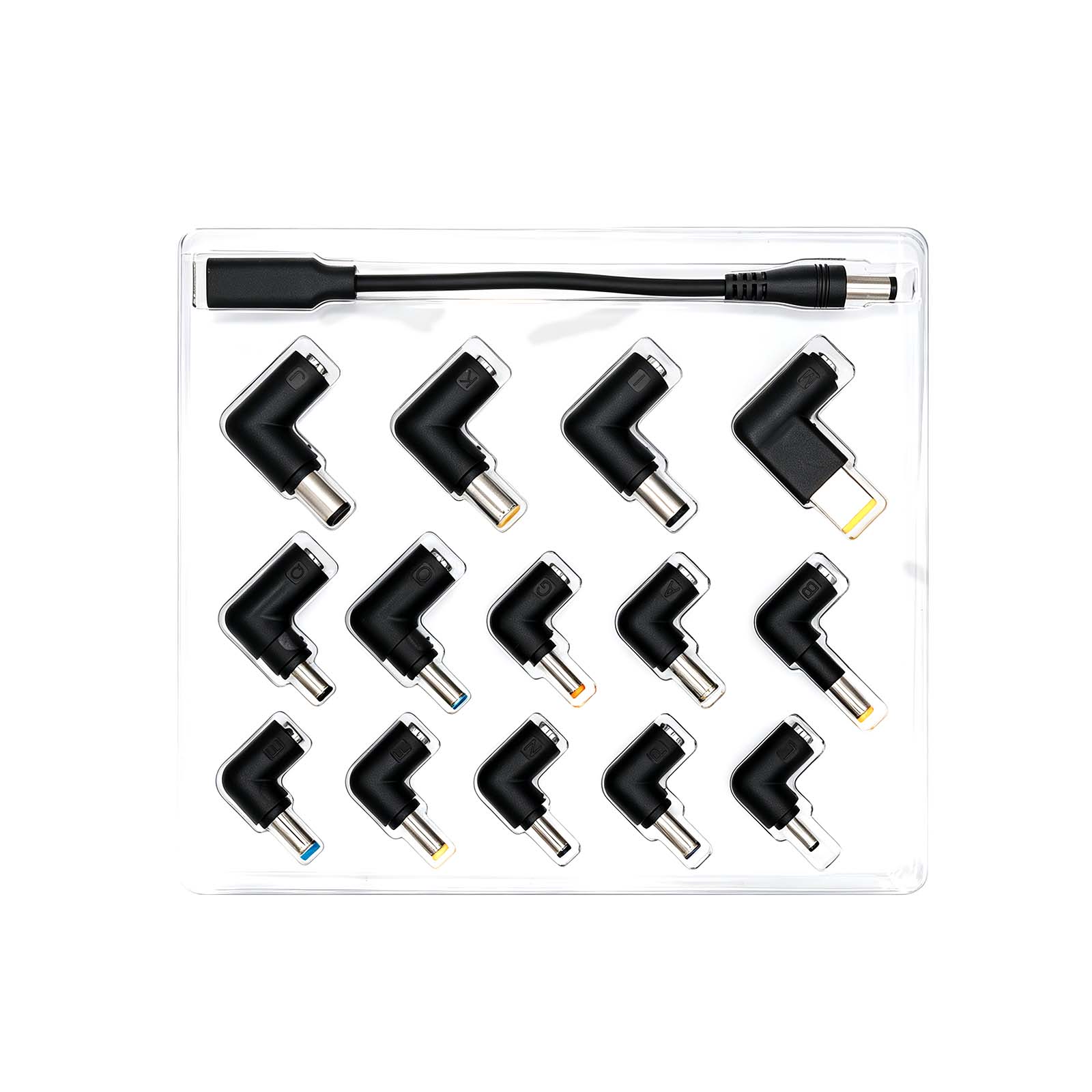 TRUSMI CA01-06 100W Universal Laptop DC Converter with 14 Types of Plug Interfaces Black