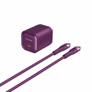 TRUSMI GS-45W0993F LUMO PD45W Type-C AVS GaN FAST Charger With C TO C 60W Cable Set (US) Purple